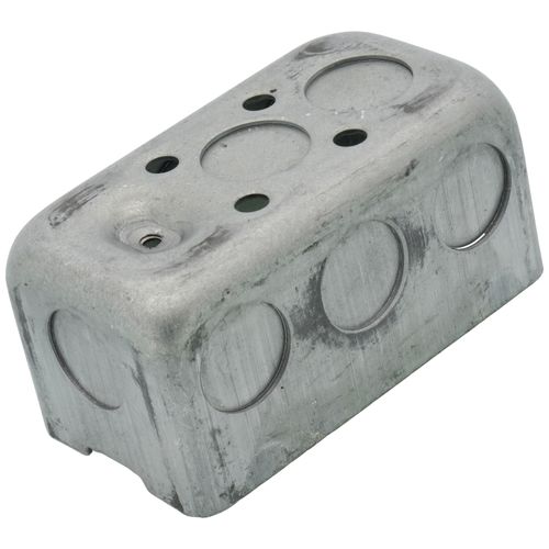 2" x 4" Drawn Handy Box, 1-7/8" Deep w/ 1/2" Concentric Knockouts
