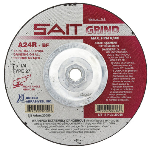 7X1/4X5/8-11 GRINDING DISC
