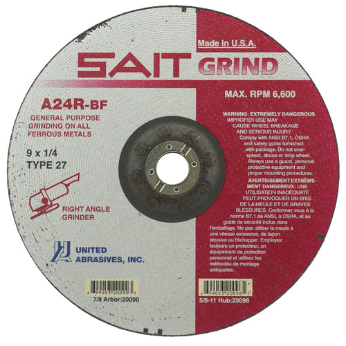 9X1/4X7/8 A24RGRINDING DISC