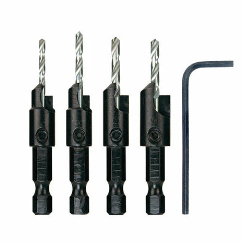 Power Groove Countersinks - 5 Piece