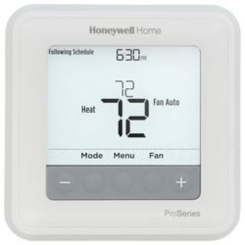 T6 Pro Programmable Thermostat, 2H/1C Heat Pump, 1H/1C Conventional, TH6210U2001