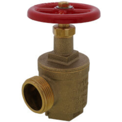 1-1/2" FNPT X MNST Angle Hose Valve (Rough Brass)