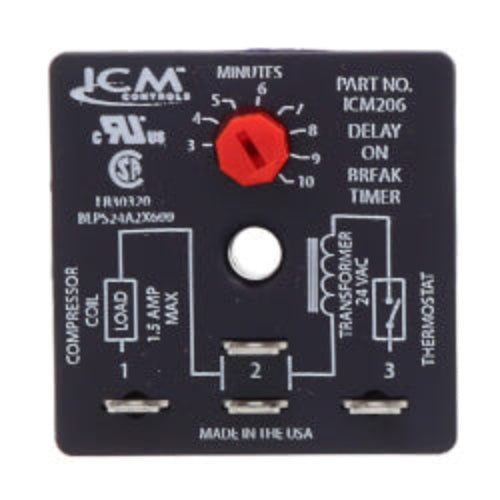 ICM206 Delay on Break Timer (3-10 Minute Adjustable Delay)