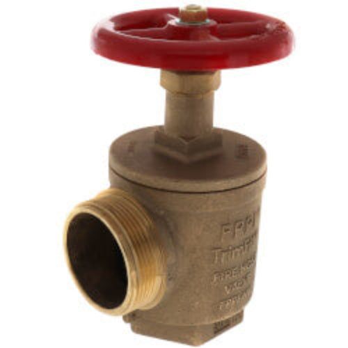 2-1/2" FNPT X MBCT Angle Hose Valve (Rough Brass)