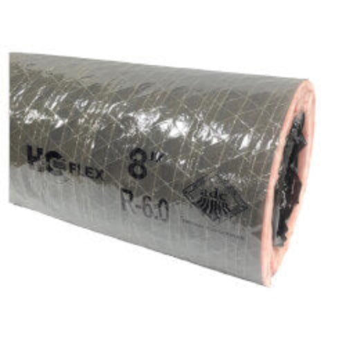 16" x 25' F114 Insulated Flex Duct (Gray Jacket)