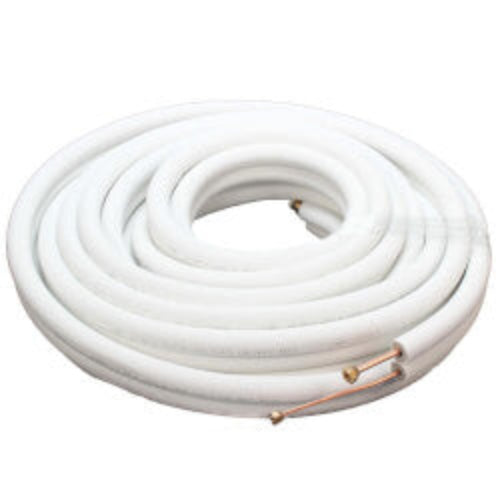 1/4" LL x 3/8" SL Mini Split Refrigerant Line Set w/ Flare Nuts, 3/8" Insulation (50 Ft.)