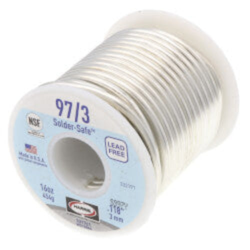 97/3 (Solder Safe) Lead Free Wire Solder (1 lb. Spool)