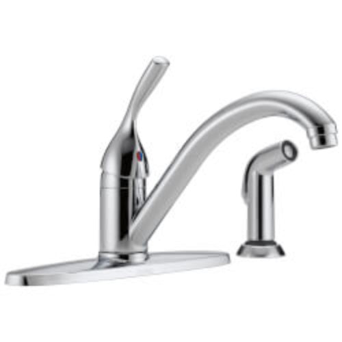 Classic Single Handle Kitchen Faucet with Spray (DST), 400-DST