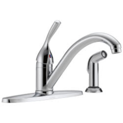 Classic Single Handle Kitchen Faucet with Spray (DST), 400-DST
