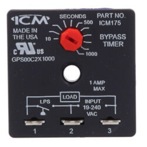 ICM175 Bypass Timer (10-1,000 Second Knob Adjust. Delay)
