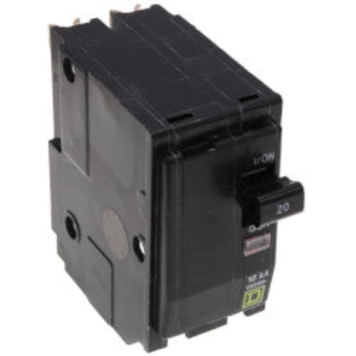 QO 2 Pole Standard Miniature Circuit Breaker (120/240V AC, 20A, 10 kA)