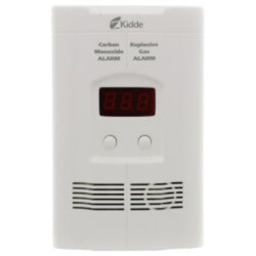 KN-COEG-3 Plug-In Carbon Monoxide and Explosive Gas Alarm (120v) w/ Digital Display and 9v Battery Backup