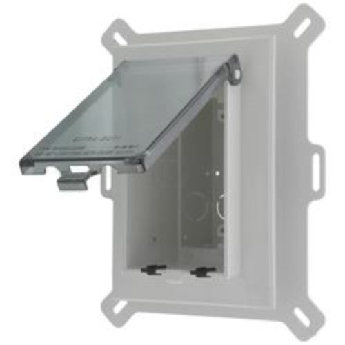 1-Gang Weatherproof Low Profile Recessed Electrical Box (Clear)