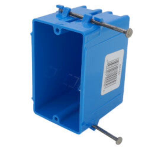 18 Cubic Inch 1-Gang Nail-On New Work Non-Metallic Outlet Box