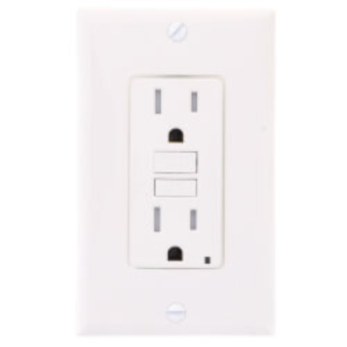 Self-test SmartlockPro Tamper Resistant GFCI Receptacle, 15A, NEMA 5-15R - White (125V)