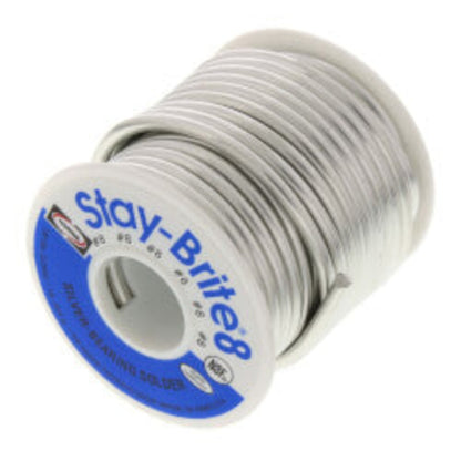 Stay Bright #8 Lead Free Silver Bearing Solder, 1/8" x 1 lb. Spool (94% Tin - 6% Silver)