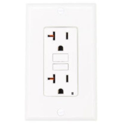 Self-test SmartlockPro Slim GFCI Duplex Receptacle , 20A - White (125V)