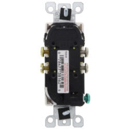 Decora Tamper Resistant Duplex Receptacle w/ Quickwire & Grounding, NEMA 5-15R - White (15A, 125V)