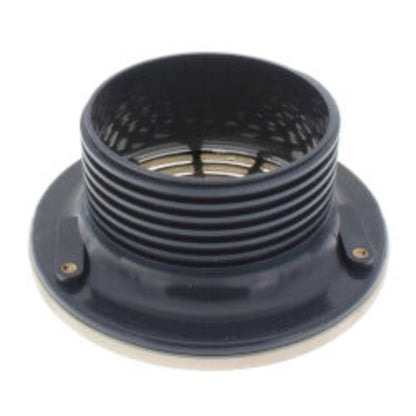 4" Schedule 40 Hub Connection FinishLine Adjustable Floor Drain w/ Nickel Bronze Strainer, 6.5" Top