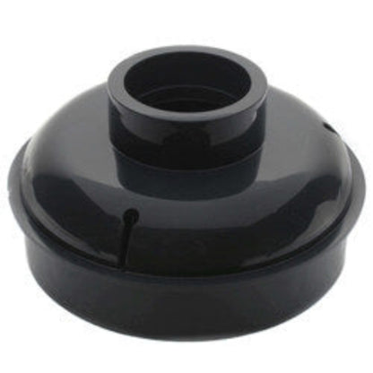 2" × 3" PVC QuadDrain Floor Drain w/ Round Polypro Strainer (Hub)