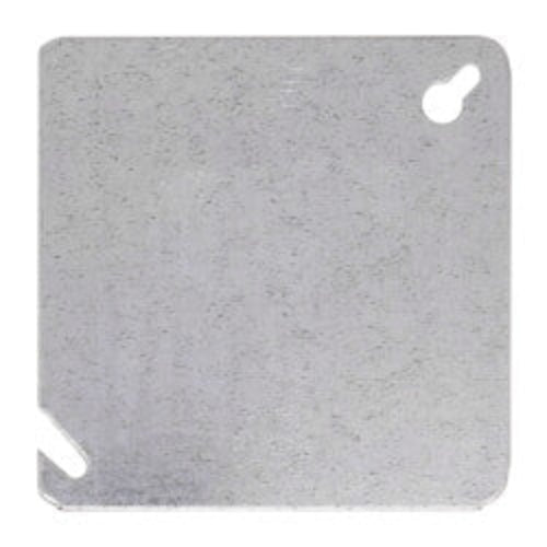 4" Steel Square Flat and Blank Device Cover
