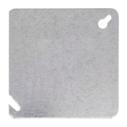 4" Steel Square Flat and Blank Device Cover