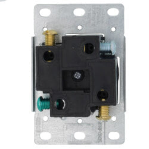 Industrial Grade Flush Mounting Straight Blade Power Receptacle, 3P, 50A, NEMA 14-50R - Black (125/250V)