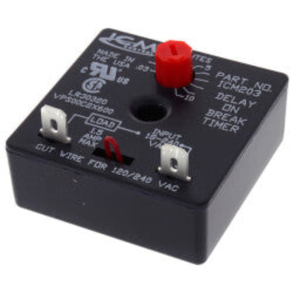 ICM203 Delay on Break Timer (.03-10 Minute Knob Adjust. Delay)