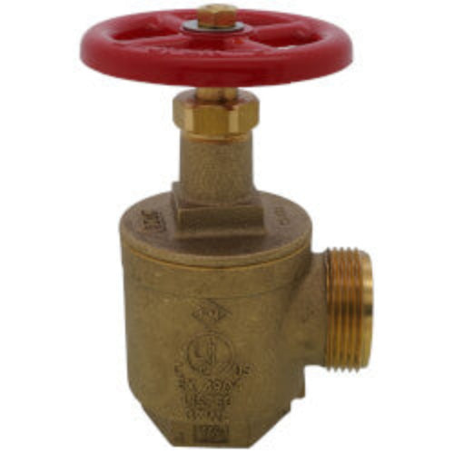 1-1/2" FNPT X MNST Angle Hose Valve (Rough Brass)