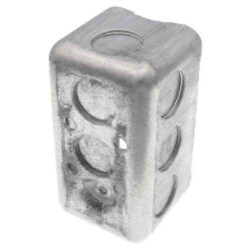 4" x 2-1/8" x 1-7/8" Single-Gang Utility Box w/ 1/2" Knockouts