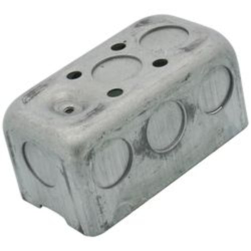 2" x 4" Drawn Handy Box, 1-7/8" Deep w/ 1/2" Concentric Knockouts
