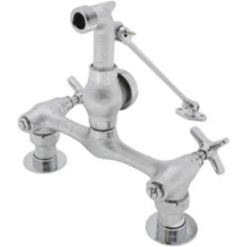 Commercial Two Handle 8" Wall Mount Service Sink Faucet, 28T9