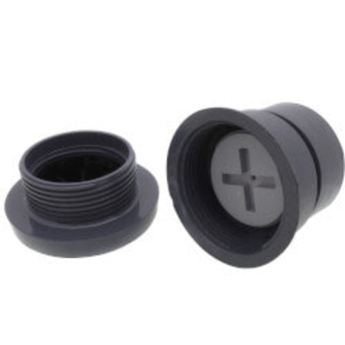 4" PVC FinishLine Adjustable Rough-In Cleanout w/ Coring Plug (Hub)
