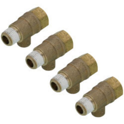 1/4" MNPT X 1/4" FNPT Lead Free Test Cock (4 Pack)