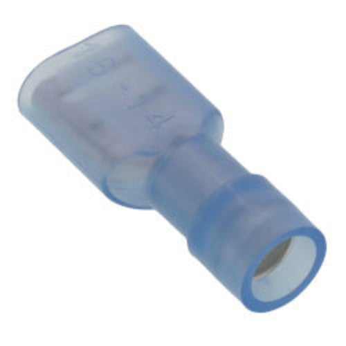 Fully Insulated Female Slip-On Solderless Terminal, 16-14 AWG, Tab Size .25 (50-Pack)