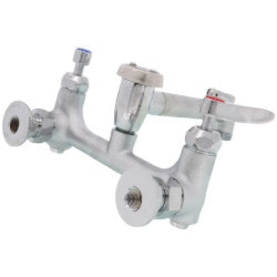 Commercial Two Handle 8" Wall Mount Service Sink Faucet (Chrome)