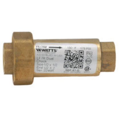 1/2" LF7U2-2 Dual Check Valve (Lead Free)