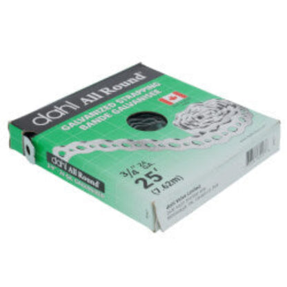 3/4" x 25' 24 Gauge Galvanized Round Strapping
