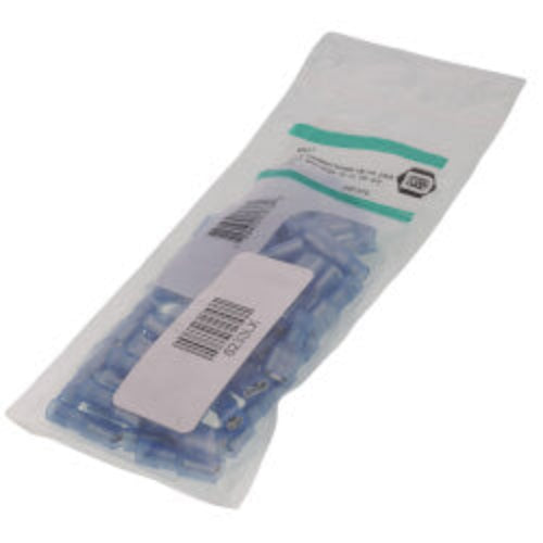 Fully Insulated Female Slip-On Solderless Terminal, 16-14 AWG, Tab Size .25 (50-Pack)