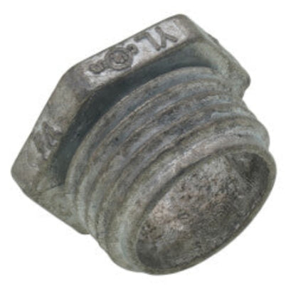 1/2" Rigid Zinc Conduit Chase Nipple