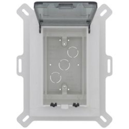 1-Gang Weatherproof Low Profile Recessed Electrical Box (Clear)