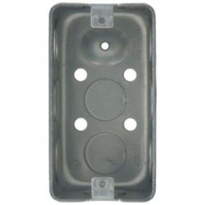 2" x 4" Drawn Handy Box, 1-7/8" Deep w/ 1/2" Concentric Knockouts