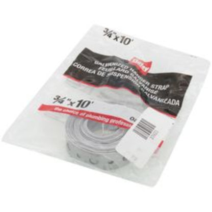 3/4" x 10' Galvanized Steel Hanger Strap - Bagged
