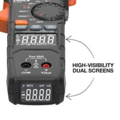 AC/DC Dual Display Auto-Ranging Digital Clamp Meter (400A)