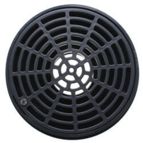 2" × 3" PVC QuadDrain Floor Drain w/ Round Polypro Strainer (Hub)