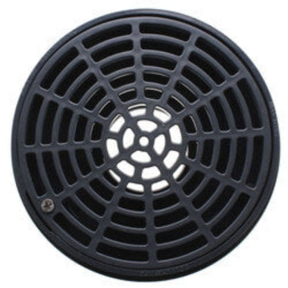 2" × 3" PVC QuadDrain Floor Drain w/ Round Polypro Strainer (Hub)