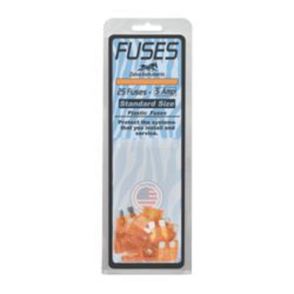 Fuses - Standard Size Plastic, 5 Amp (Pack of 25)