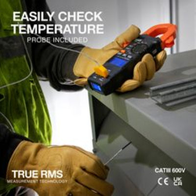 AC/DC Dual Display Auto-Ranging Digital Clamp Meter (400A)