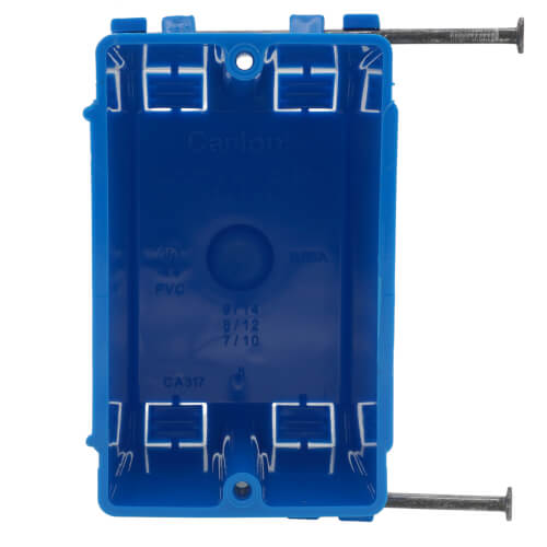 18 Cubic Inch 1-Gang Nail-On New Work Non-Metallic Outlet Box