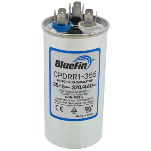 35/5 MFD Round Dual Motor Run Capacitor (440/370V)